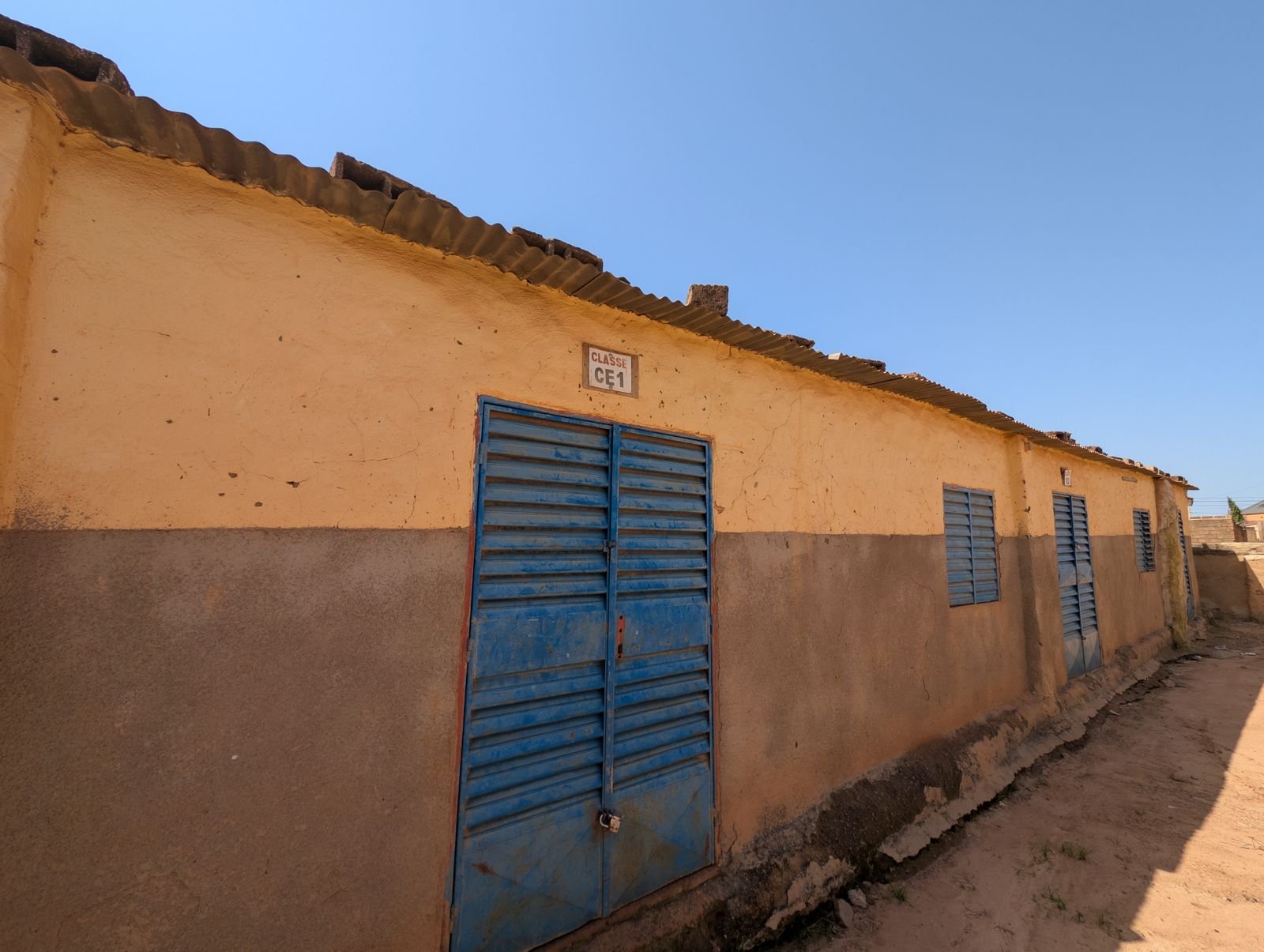 Salle de classe CE1 du site de Yagma